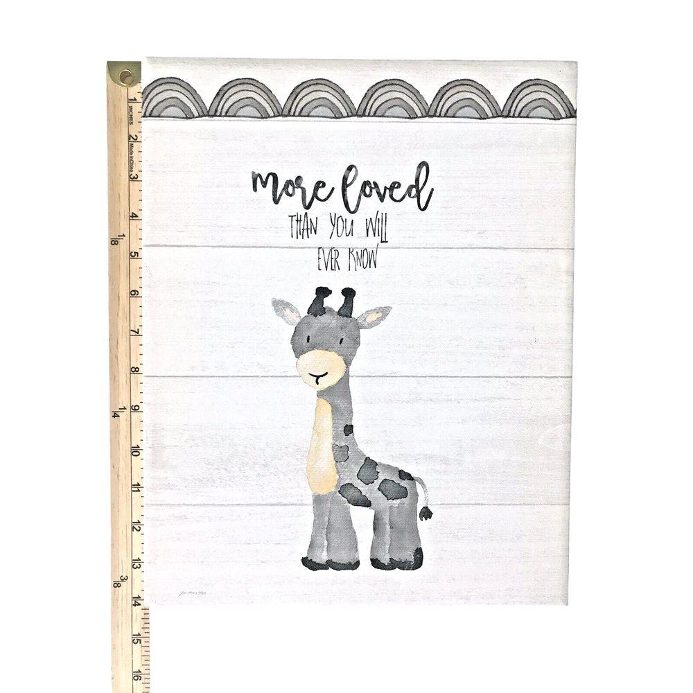 Baby Safari Animals Canvas Wall Art - Nursery Decor‎ - Set of 2/11 X 14 in - Picture 7 of 9